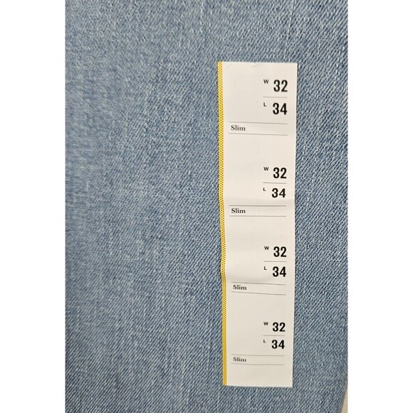 Goodfellow & Co Mens Straight Slim Fit Stretch Jeans W32 L34 Light Wash Denim - Picture 9 of 11